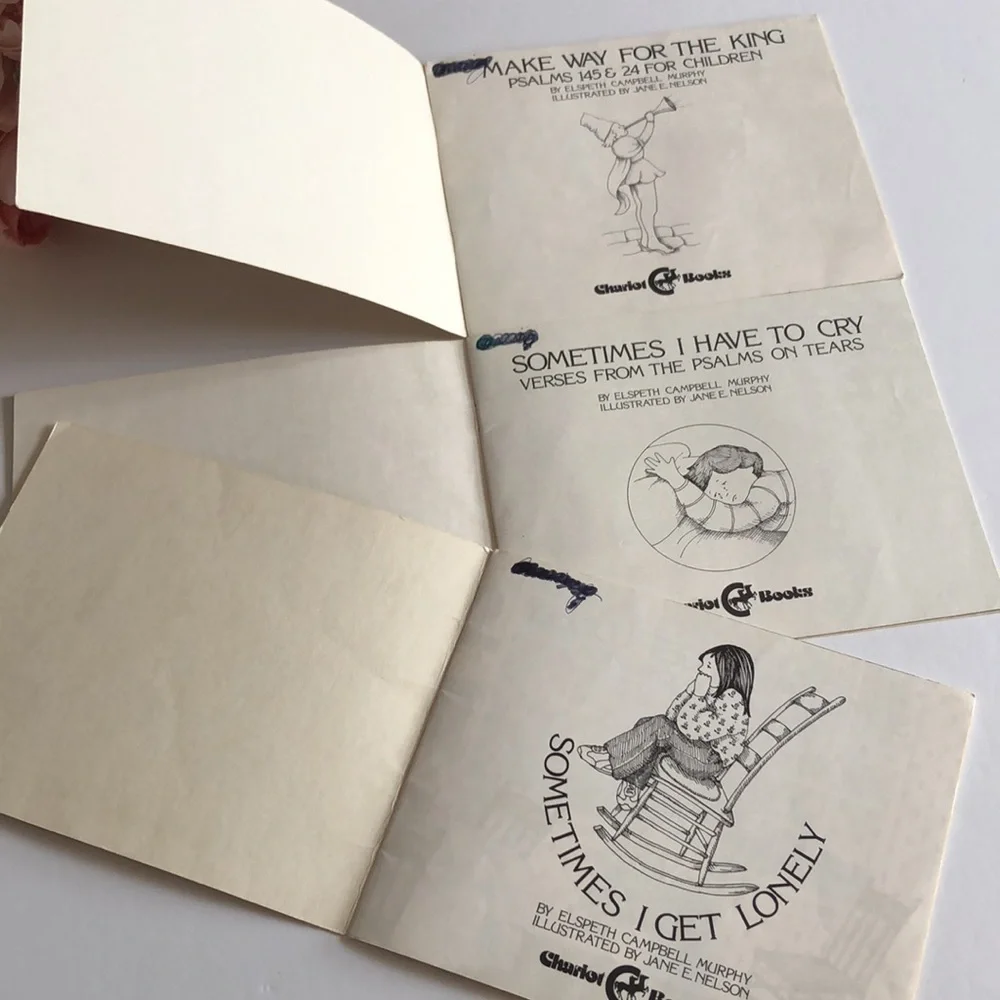 David and I Talk To God Psalms for Children Books 1980s Christian VTG books